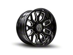 Thret Offroad Monarch Gloss Black Milled Wheel; 20x10; -21mm Offset (05-10 Jeep Grand Cherokee WK)