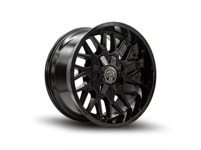 Thret Offroad Revolver Gloss Black Wheel; 18x9; -12mm Offset (07-18 Jeep Wrangler JK)