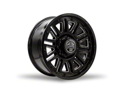 Thret Offroad Storm Gloss Black Milled Wheel; 17x9; -12mm Offset (07-18 Jeep Wrangler JK)