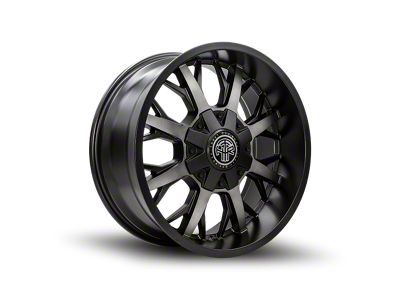 Thret Offroad Vulcan Satin Black Dark Tint Wheel; 17x9; -12mm Offset (07-18 Jeep Wrangler JK)