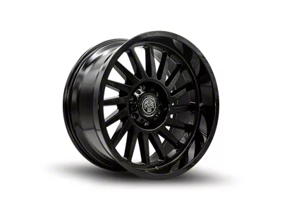 Thret Offroad Omega Gloss Black Wheel; 20x10; -21mm Offset (18-25 Jeep Wrangler JL)