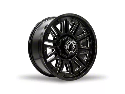 Thret Offroad Storm Gloss Black Milled Wheel; 17x9; -12mm Offset (97-06 Jeep Wrangler TJ)