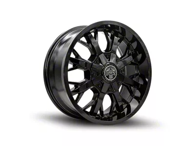 Thret Offroad Vulcan Gloss Black Wheel; 17x9; -12mm Offset (97-06 Jeep Wrangler TJ)