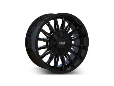 Thret Offroad Gamma Gloss Black Milled 6-Lug Wheel; 20x9; 0mm Offset (16-24 Titan XD)