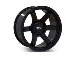 Thret Offroad Thunder Gloss Black 6-Lug Wheel; 18x9; 0mm Offset (16-24 Titan XD)