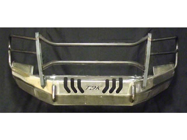 Throttle Down Kustoms Mayhem Front Bumper with Grille Guard; Bare Metal (16-23 Tacoma)