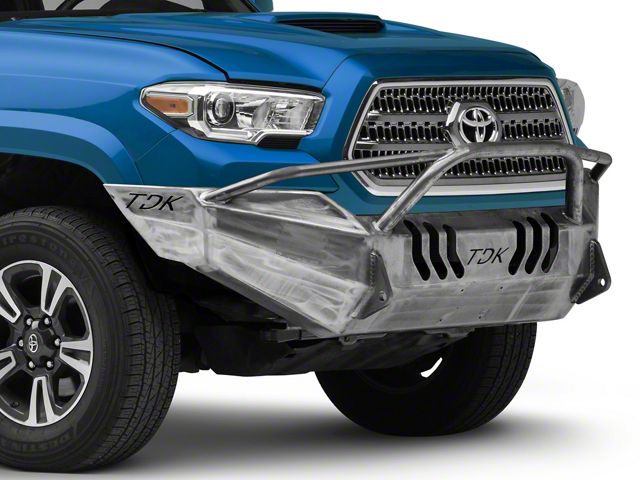 Throttle Down Kustoms Pre-Runner Front Bumper; Bare Metal (16-23 Tacoma)