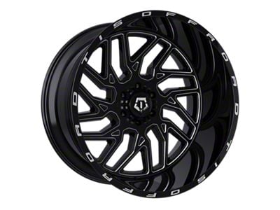 TIS 544 Gloss Black Milled 6-Lug Wheel; 20x9; 17mm Offset (03-09 4Runner)