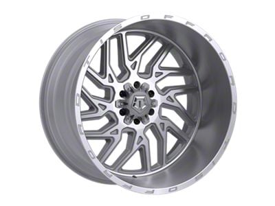 TIS 544 Gloss Silver with Brushed Face and Lip 6-Lug Wheel; 22x12; -44mm Offset (03-09 4Runner)