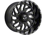 TIS 544BM Gloss Black Milled 6-Lug Wheel; 20x9; 0mm Offset (03-09 4Runner)