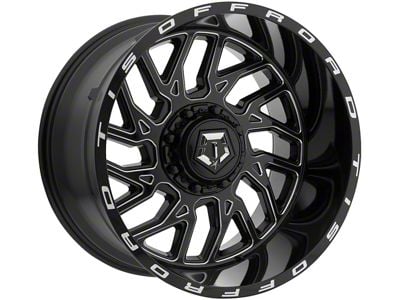 TIS 544BM Gloss Black Milled 6-Lug Wheel; 20x9; 0mm Offset (03-09 4Runner)