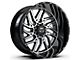 TIS 544MB Gloss Black Machined 6-Lug Wheel; 20x12; -44mm Offset (03-09 4Runner)