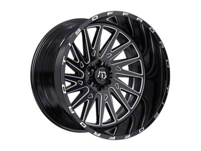 TIS 547 Gloss Black Milled 6-Lug Wheel; 20x12; -44mm Offset (03-09 4Runner)