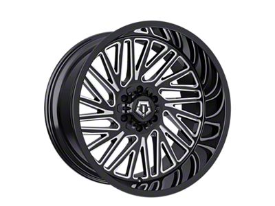 TIS 553 Gloss Black Milled 6-Lug Wheel; 22x10; -12mm Offset (03-09 4Runner)