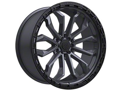 TIS 556 Satin Anthracite with Black Bead Ring 6-Lug Wheel; 20x10; -20mm Offset (03-09 4Runner)