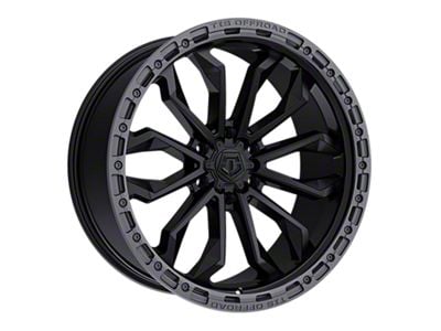 TIS 556 Satin Black with Anthracite Bead Ring 6-Lug Wheel; 17x9; 25mm Offset (03-09 4Runner)