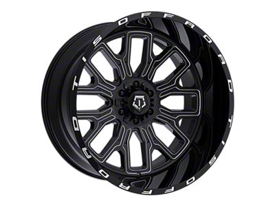 TIS 560 Gloss Black Milled 6-Lug Wheel; 24x14; -76mm Offset (03-09 4Runner)