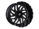 TIS 544 Gloss Black Milled 6-Lug Wheel; 20x9; 1mm Offset (04-15 Titan)