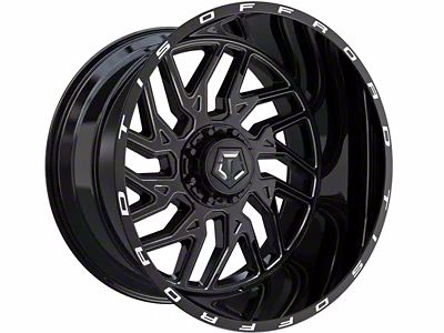 TIS 544BM Gloss Black Milled 6-Lug Wheel; 20x9; 0mm Offset (04-15 Titan)