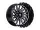 TIS 547 Gloss Black Milled 6-Lug Wheel; 20x12; -44mm Offset (04-15 Titan)