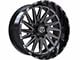 TIS 547B Gloss Black Milled 6-Lug Wheel; 20x10; -19mm Offset (04-15 Titan)