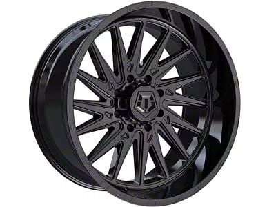 TIS 547B Gloss Black 6-Lug Wheel; 22x12; -44mm Offset (04-15 Titan)