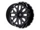 TIS 560 Gloss Black Milled 6-Lug Wheel; 24x14; -76mm Offset (04-15 Titan)