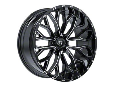 TIS 565 Gloss Black Milled 6-Lug Wheel; 20x9; 18mm Offset (04-15 Titan)