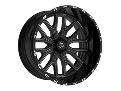 TIS 560 Gloss Black Milled 5-Lug Wheel; 20x10; -19mm Offset (05-15 Tacoma)