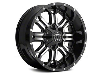 TIS 535MB Gloss Black Machined 6-Lug Wheel; 18x9; 0mm Offset (10-24 4Runner)