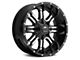 TIS 535MB Gloss Black Machined 6-Lug Wheel; 18x9; 0mm Offset (10-24 4Runner)