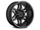 TIS 538B Satin Black 6-Lug Wheel; 17x9; -12mm Offset (10-24 4Runner)