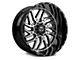 TIS 544MB Gloss Black Machined 6-Lug Wheel; 20x10; -19mm Offset (10-24 4Runner)