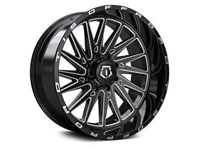 TIS 547BM Gloss Black 6-Lug Wheel; 22x10; 10mm Offset (10-24 4Runner)