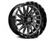 TIS 547BM Gloss Black 6-Lug Wheel; 22x10; 10mm Offset (10-24 4Runner)