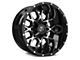 TIS 549MB Gloss Black Machined 6-Lug Wheel; 17x9; -12mm Offset (10-24 4Runner)