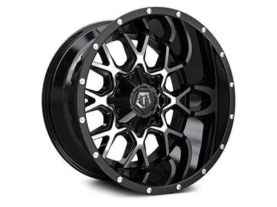 TIS 549MB Gloss Black Machined 6-Lug Wheel; 18x9; 0mm Offset (10-24 4Runner)