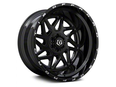 TIS 552B Gloss Black 6-Lug Wheel; 17x9; -12mm Offset (10-24 4Runner)