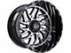 TIS 544MB Gloss Black Machined 6-Lug Wheel; 20x10; -25mm Offset (2024 Tacoma)