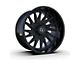 TIS 547B Gloss Black 6-Lug Wheel; 22x12; -44mm Offset (10-24 4Runner)