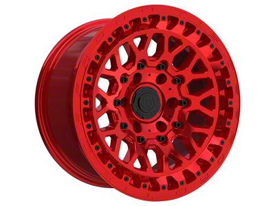 TIS 555MRT Gloss Red 6-Lug Wheel; 17x9; -12mm Offset (10-24 4Runner)