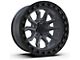 TIS 556AB Satin Anthracite with Black Simulated Bead Ring 6-Lug Wheel; 17x9; -12mm Offset (10-24 4Runner)