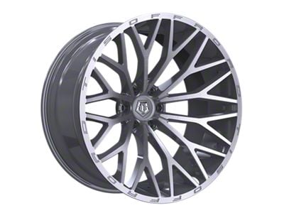 TIS 566 Gloss Silver with Brushed Face and Lip 6-Lug Wheel; 20x9; 0mm Offset (10-24 4Runner)