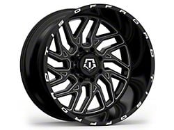 TIS 544BM Gloss Black Milled 6-Lug Wheel; 20x12; -44mm Offset (21-24 Bronco, Excluding Raptor)