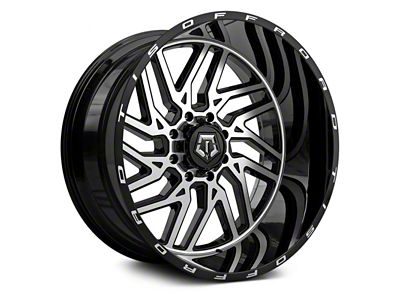 TIS 544MB Gloss Black Machined 6-Lug Wheel; 20x10; -19mm Offset (21-24 Bronco, Excluding Raptor)