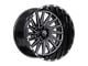 TIS 547 Gloss Black Milled 6-Lug Wheel; 24x12; -44mm Offset (22-24 Bronco Raptor)