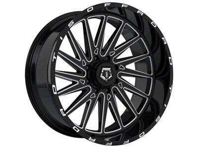 TIS 547B Gloss Black Milled 6-Lug Wheel; 20x10; -19mm Offset (21-24 Bronco, Excluding Raptor)