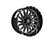 TIS 547B Gloss Black Milled 6-Lug Wheel; 20x10; -19mm Offset (22-24 Bronco Raptor)