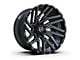 TIS 554BM Gloss Black Milled 6-Lug Wheel; 22x10; -19mm Offset (21-24 Bronco, Excluding Raptor)