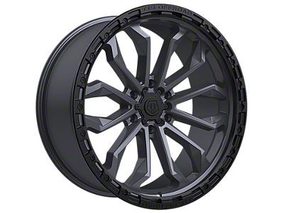 TIS 556 Satin Anthracite with Black Bead Ring 6-Lug Wheel; 20x10; -20mm Offset (21-24 Bronco, Excluding Raptor)